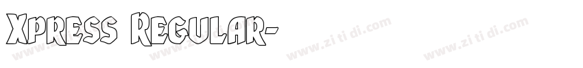 Xpress Regular字体转换